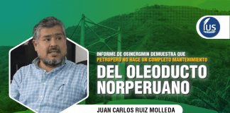 Informe de Osinergmin demuestra que Petroperú no hace un completo mantenimiento del Oleoducto Norperuano